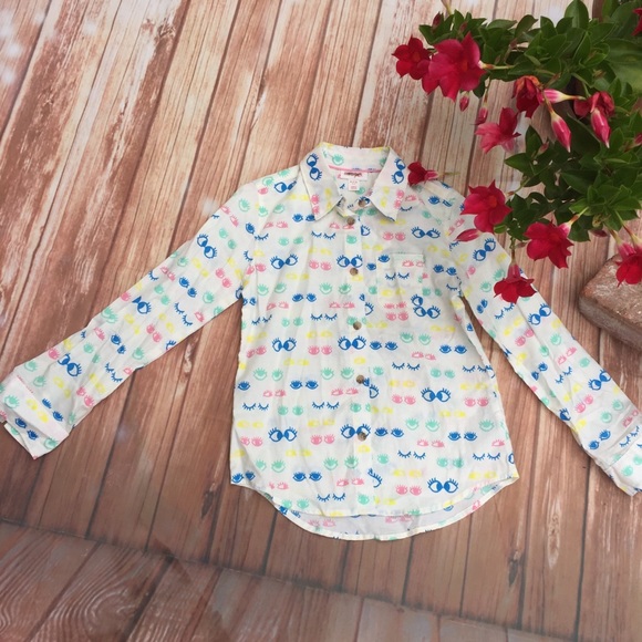 NWOT 7/8 Cat and Jack 100% Cotton button shirt - Picture 2 of 6